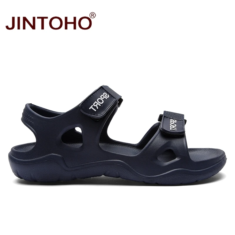 Мужские пляжные сандалии JINTOHO темно синие повседневные Уличная обувь лето