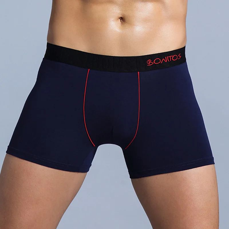 B2 Navy Blue Мужское сексуальное нижнее белье, мужские трусы-боксеры, мужское нижнее белье, мужское нижнее белье, мужские боксеры, Calecon, мужские хлопковые Кальвин, гей пенис - Цвет: B2 Navy Blue