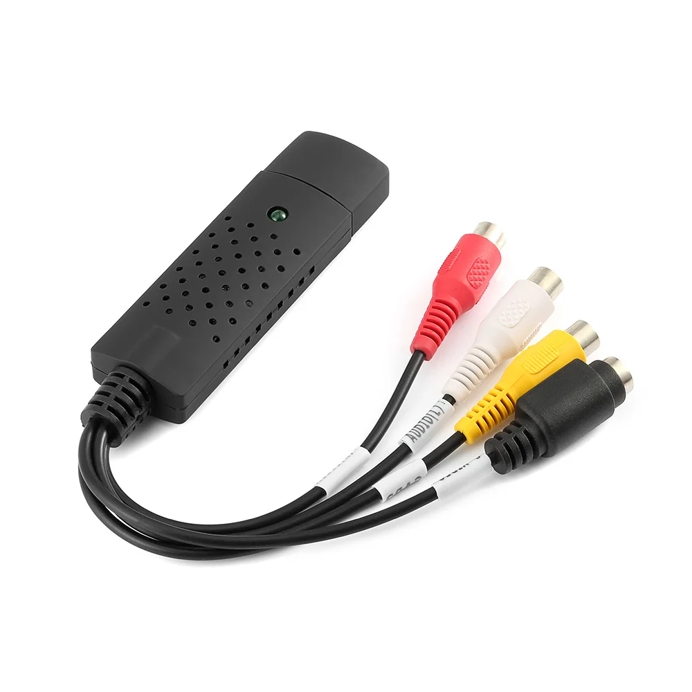 USB 2,0 адаптер видеозахвата конвертер карта тв тюнер VCR DVD AV аудио Easycap разъем для ПК/ноутбука HD Easycap видеозахвата