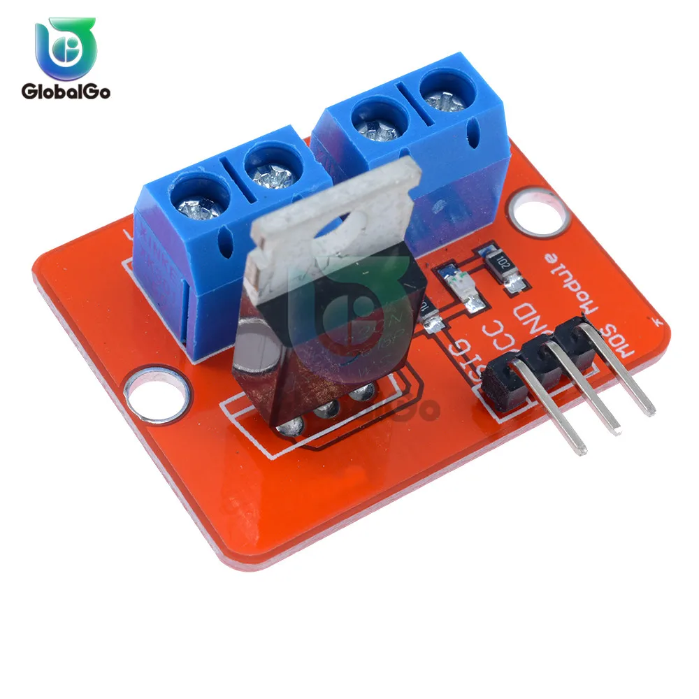 IRF520 MOSFET 0 24 в топ Mosfet Кнопка драйвер MOS модуль для Arduino MCU ARM Raspberry pi PWM затемняющий