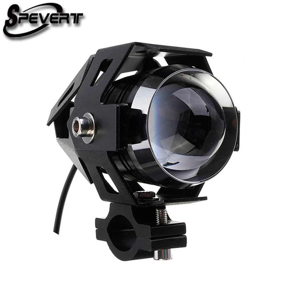 SPEVERT 125W 2 цвета U5 светодиодный мотоцикл фары мотоцикл 3000LMW верхний низкий луч вспышка вождение бегущий туманный прожектор фары на.