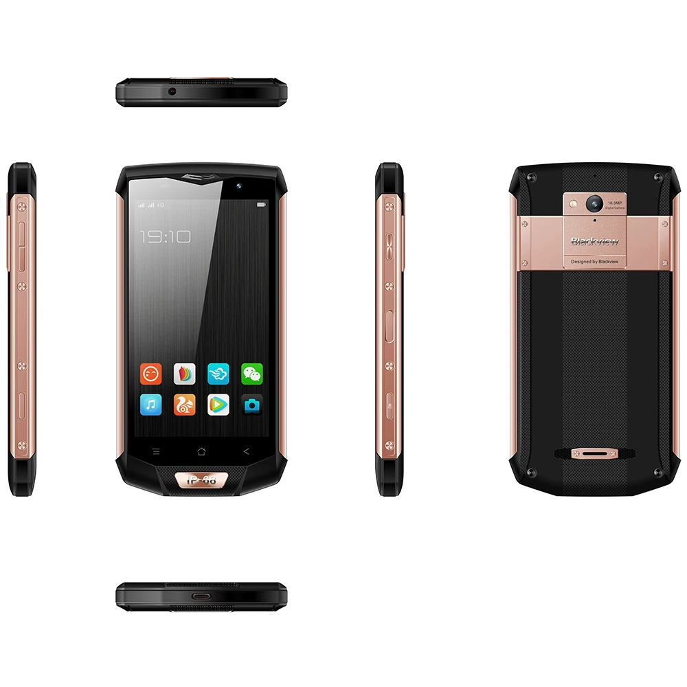 Blackview BV8000 Pro IP68 6 ГБ + 4G B Android мобильного телефона 5 0 ''FHD 16MP 8MP Водонепроницаемый 2 3
