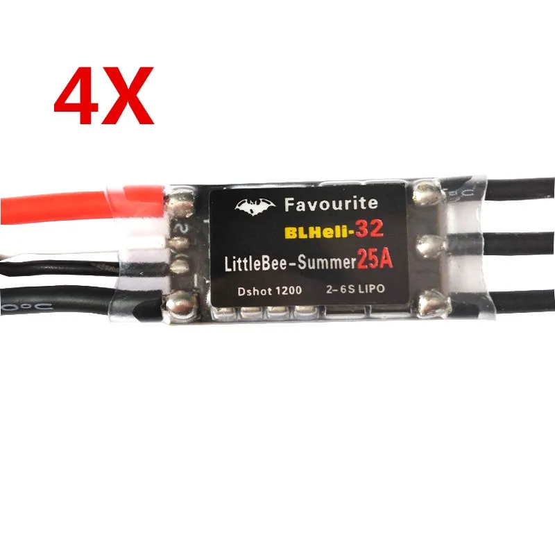 4X любимый FVT littlebee Лето 25A 25amp Blheli_32 2 6 S ESC Dshot1200 готов|esc 2-6s|25a escesc 25a |