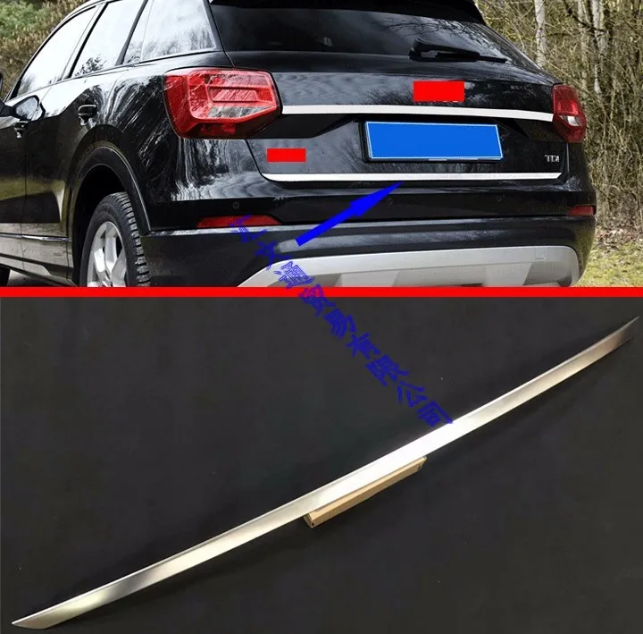 Для AUDI Q2 2018 2019 накладка на задние ворота из нержавеющей стали Накладка задний