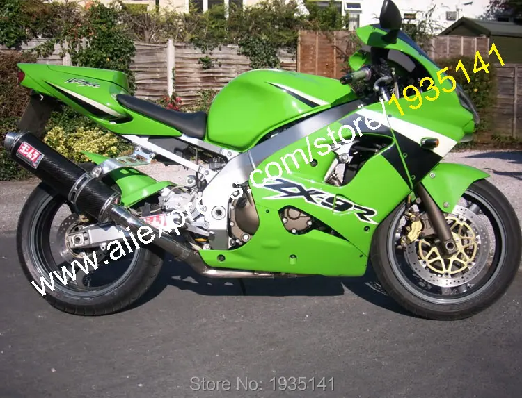 Обтекатель для Kawasaki ZX9R 02 03 запчасти ниндзя ZX 9R 2002 2003 зеленый кузовов Sportbike Kit (литья