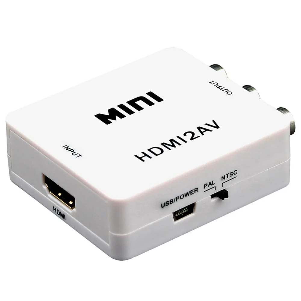 1 шт. HDMI к RCA AV/CVBS композитный аналоговый AV аудио/видео адаптер конвертер для