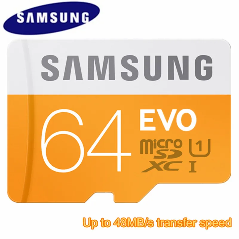 Samsung Micro SD 16 ГБ 32 64 карты памяти EVO MicroSD UHS-I Class10 SDHC SDXC C10 UHS TF транс флэш-карты max Up до 48