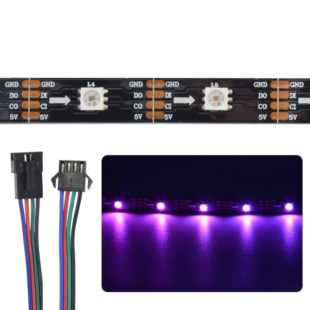 Mokungit 20 м 4X5 SK9822 36 светодиодный s/M 5050 RGB индивидуально Адресуемая 180 пикселей