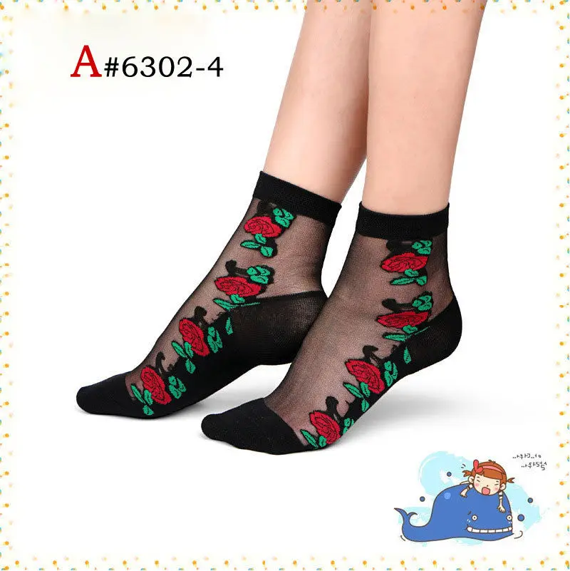 Новинка 2019 женские кружевные носки прозрачные шелковые короткие тонкие