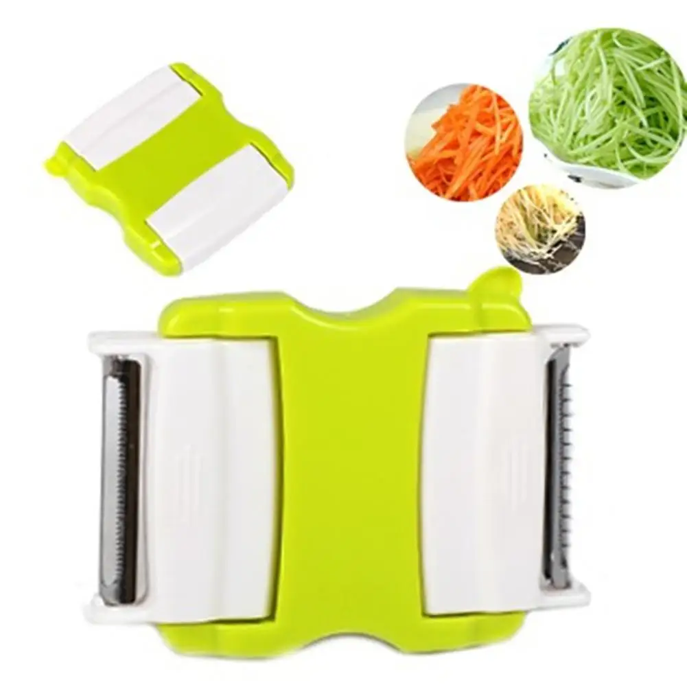 LumiParty Multifunction Folding Double-end Twister Cutter Slicer Peeler for Kitchen Vegetable Fruit