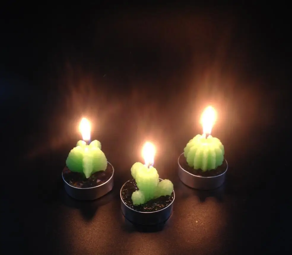 12 шт сочные кактус виноградные свечи для свадьбы детский душ сувениры на день