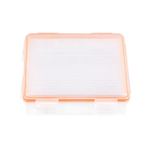 1Pcs Transparent Orange 4 Cell 18650 Battery Storage Boxes Case Container Waterproof Box Organizer | Дом и сад