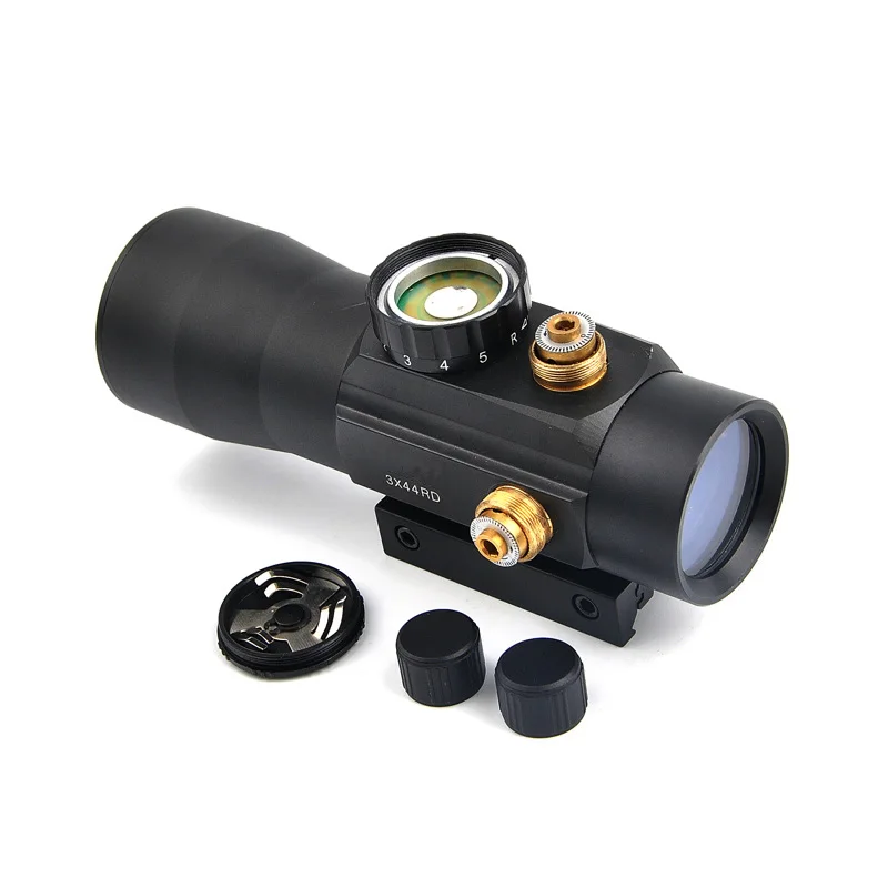 Тактический охотничий прицел Air Red dot 3X44 с красной точкой для крепления на рельсах
