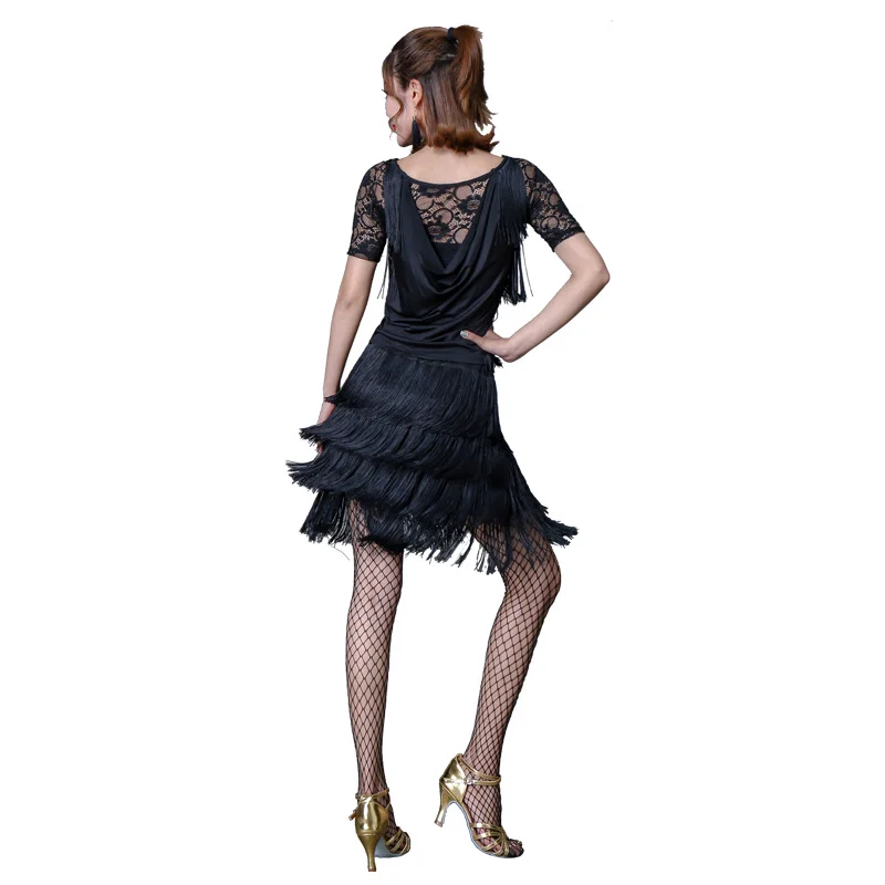 Womens Sexy Fringe Latin Dresses for Dancing Ballroom Tango Professional Lady Salsa Dancewear Rumba Samba Dance Costumes |