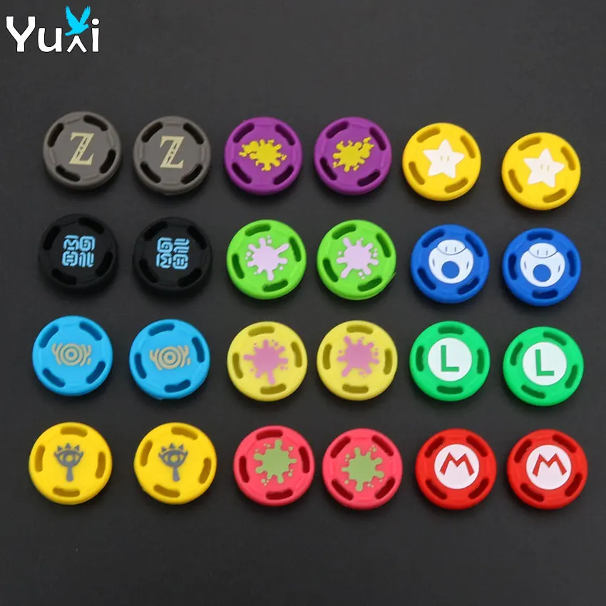 Силиконовые накладки на аналоговые стики YuXi 4 шт. крышка контроллера s для PS3 PS4 Pro