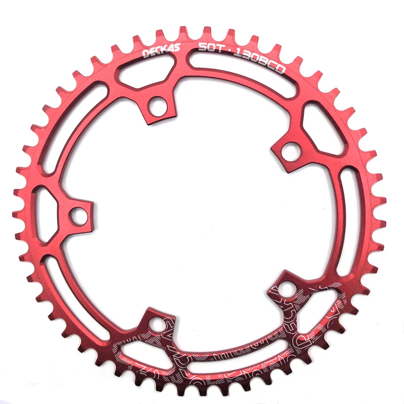 DECKAS круглый 130BCD 50T/T 52/54T/56T/58T велосипедная передняя Звездочка MTB велосипеда шатун