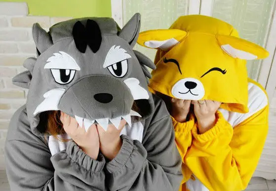 Новинка Пижама унисекс для взрослых с изображением волков и животных комбинезон