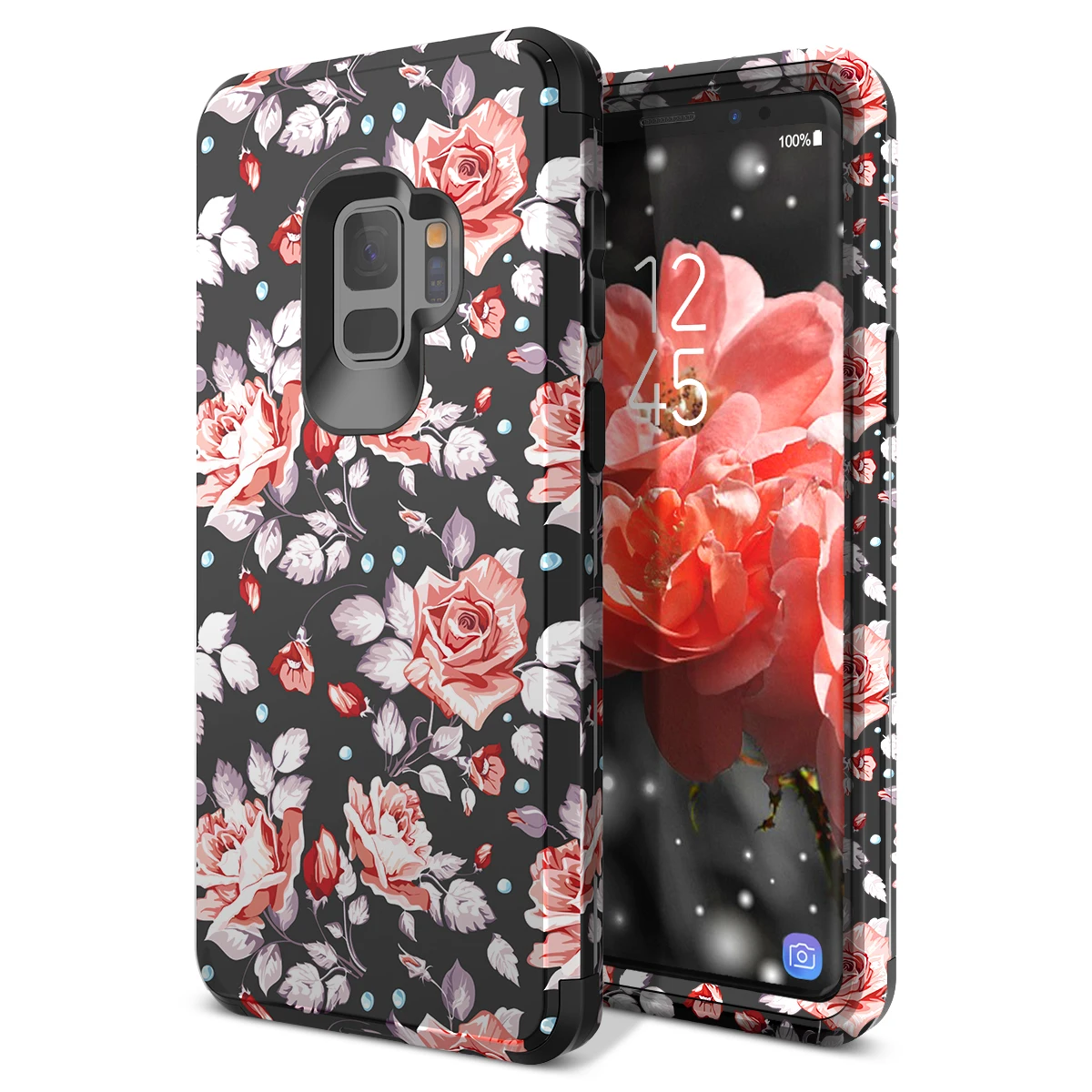 Роскошный 3 в 1 жесткий чехол для samsung Galaxy S9 Plus чехол для samsung Note 8 9 чехол s Чехол под мрамор силиконовый бампер противоударный для девочек