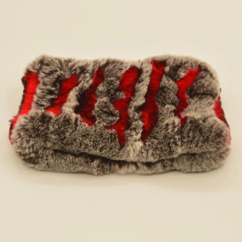 (TopFurMall ) Lady Autumn Winter Genuine Knitted Rex Rabbit Fur Neck Rings Women Scarves Pashmina Wraps LF9017 |