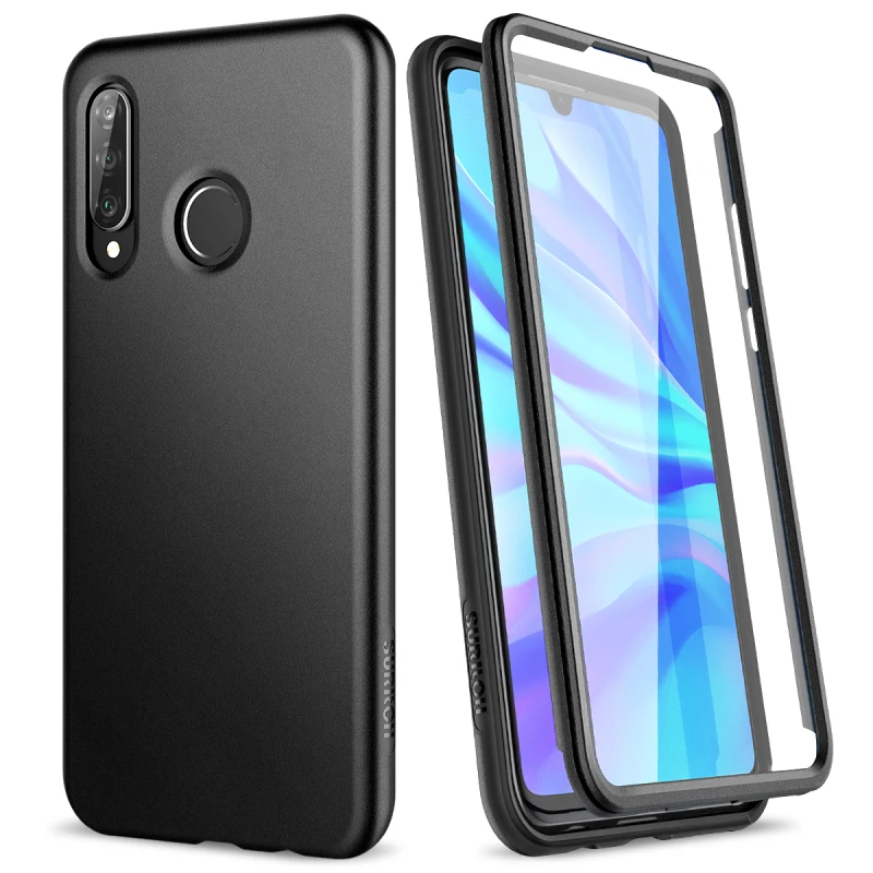 Жесткий чехол GrandEver для Huawei P30 lite противоударный чехол-бампер с защитой со
