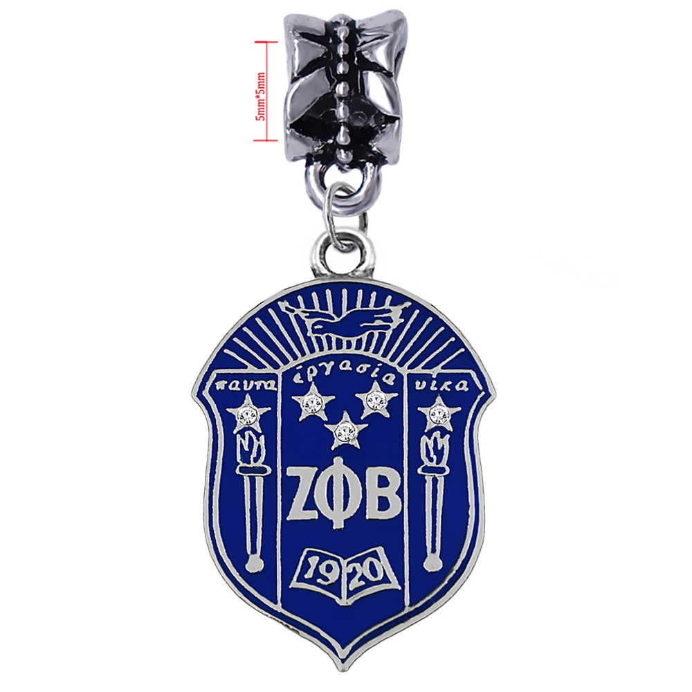 Модная эмалированная металлическая греческая буква общества ZETA PHI BETA sorority значок