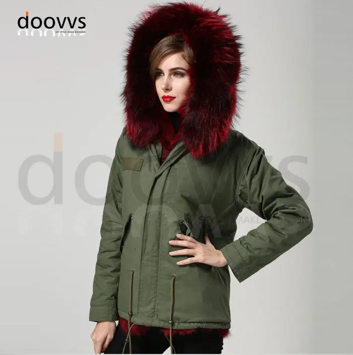 Винно-красное пальто с воротником из натурального Лисьего меха подкладка Mrs