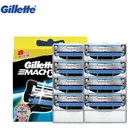 Gillette Mach 3 Men'S Face Beard Shaver Razor Blades Mach3 Manual Barber Shaving Hair Removal Safety Razors Blade 8pcs