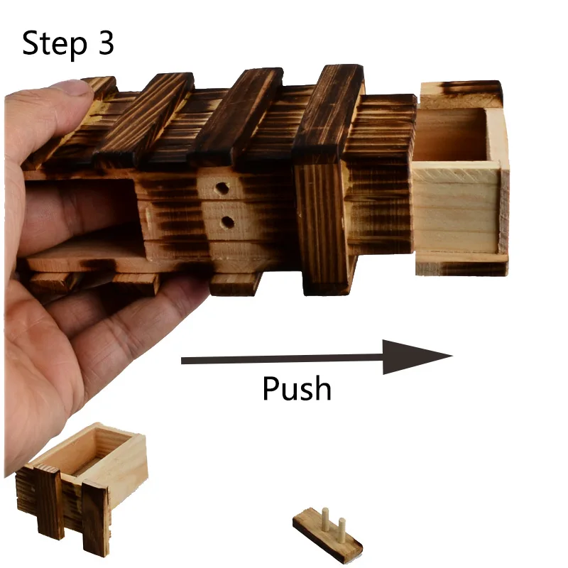 BOHS под старину винтажный деревянный для хранения скрытой магической подарочной