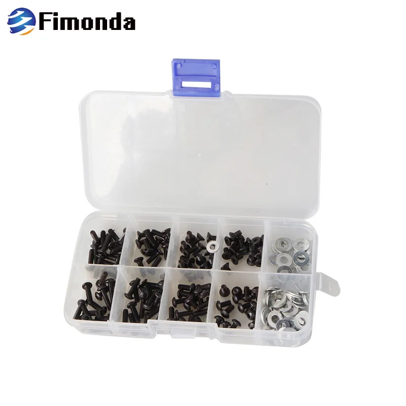 Fimonda 180/340 шт коробка с винтами набор HSP винтов комплект шестигранных винтов M3 шайба M4 плоская прокладка для HSP модель дистанционного управления автозапчасти