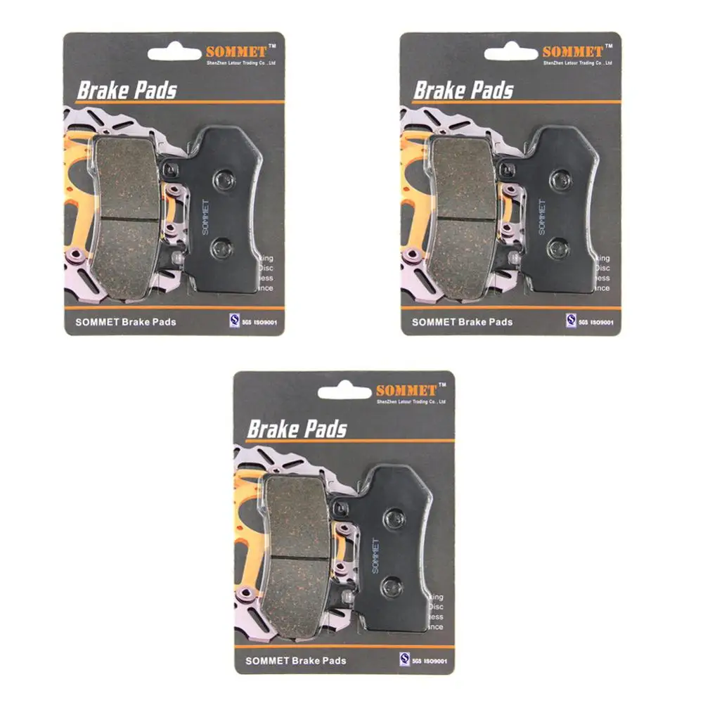 

SOMMET Motorcycle Front + Rear Brake Pads for HARLEY DAVIDSON VRSCA VRSCB VRSCF V-Rod Muscle (2009-2017) LT409-409-409