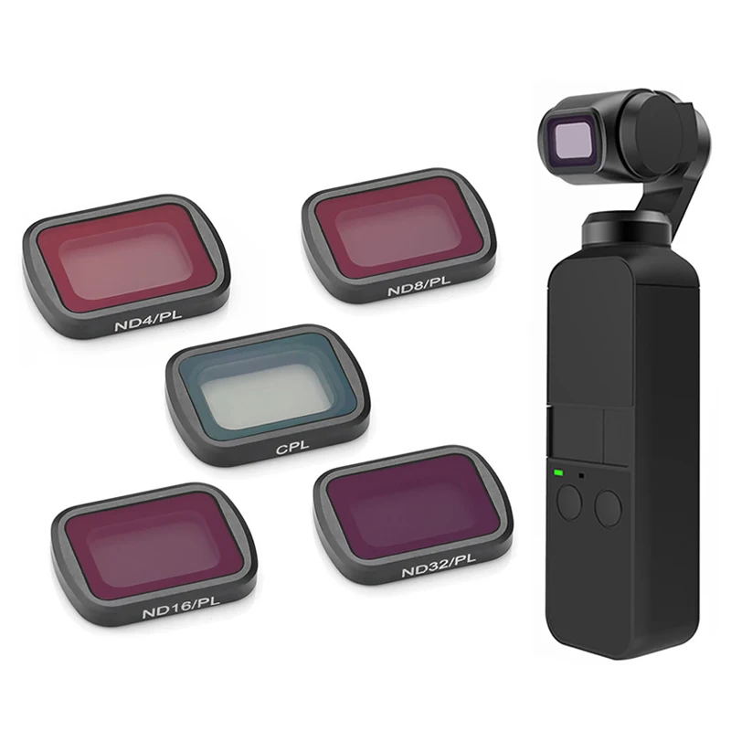 Для DJI Osmo карманные аксессуары ручной карданный объектив Фильтры ND-PL ND4 ND8 ND16 ND32 CPL