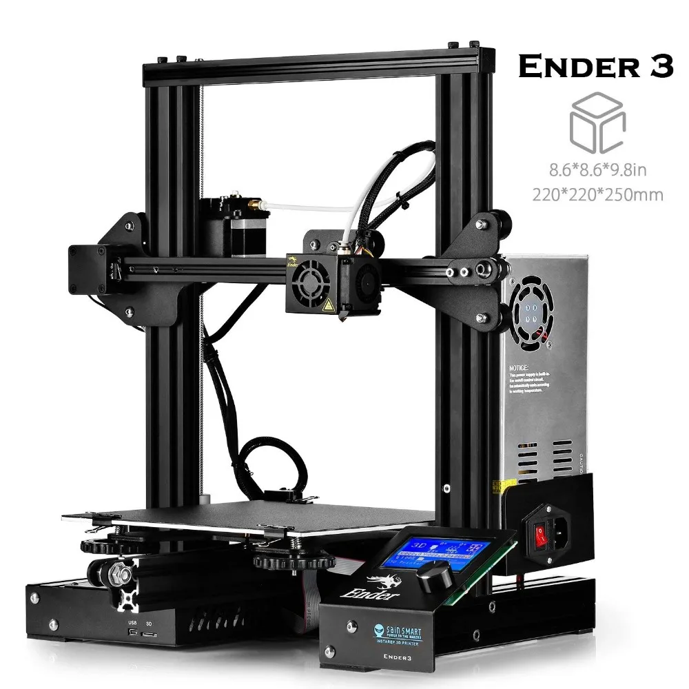 Creality 3D Ender-3 Высокоточный DIY 3D-принтеры самостоятельно собрать 220*220*250 мм печати