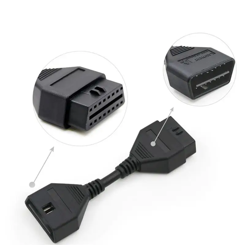 Обед X431 автомобиля OBD OBD2 14 см 16Pin соединитель для удлинителя авто легко инструмент