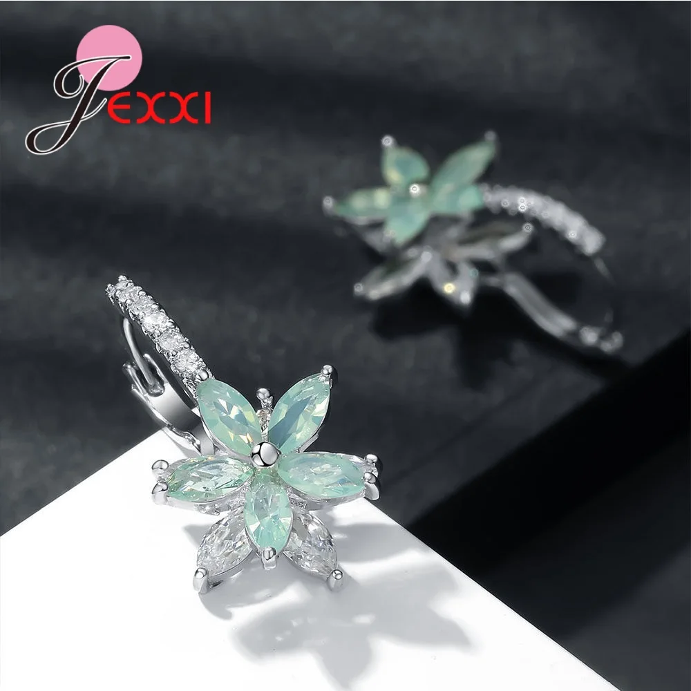 Женские серьги-подвески из серебра 925 пробы с фианитом | Украшения и аксессуары