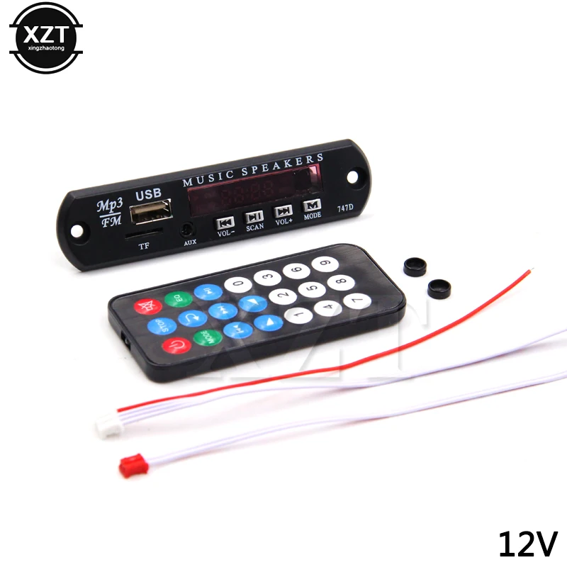 1 шт. блок питания Micro USB TF радио DC 5 в 12 В MP3 декодер плата аудио плеер модуль для