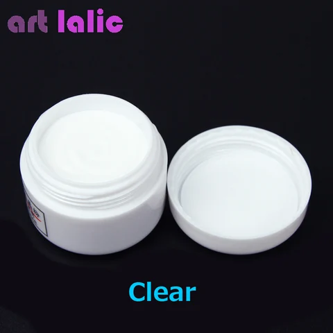 Полимерный акриловый порошок для ногтей Crystal Clear Nail Art Tips Builder Pink White Color Liquid
