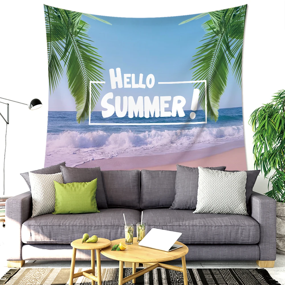 SUBO Mandala Wall Hanging Blanket Indian Summer Beach Throw Rug Tablecloths Hello summer Tapest | Дом и сад