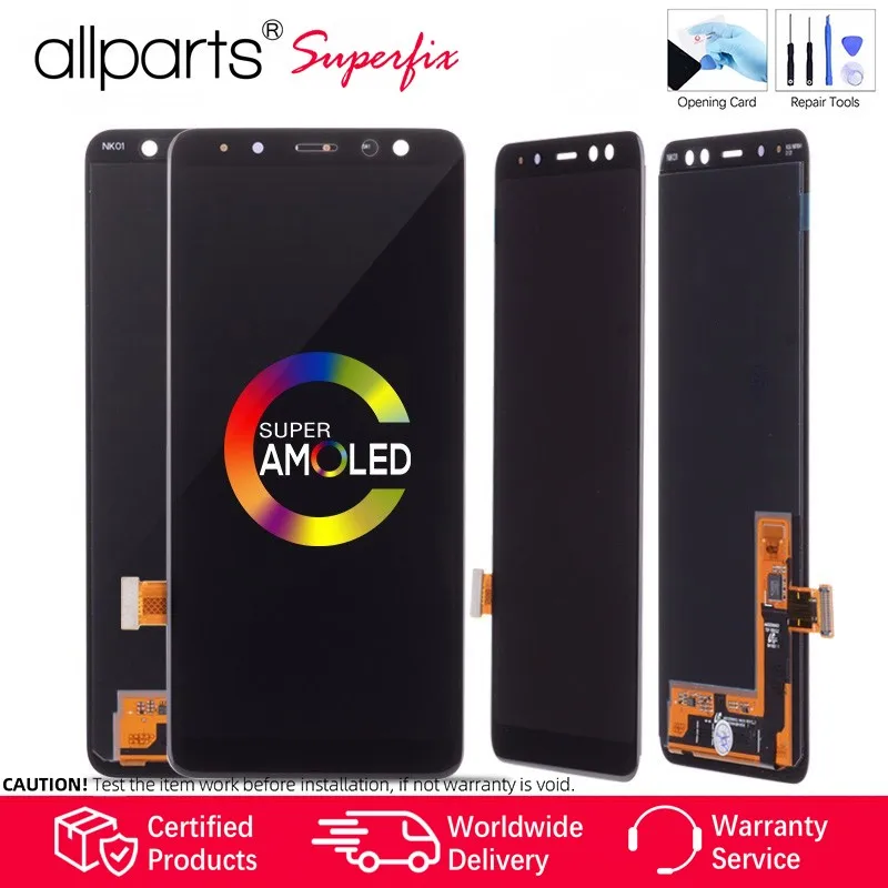 Фото 5 6 ''AMOLED дисплей для Samsung Galaxy A8 2018 lcd A530 Дисплей сенсорный дигитайзер сборка