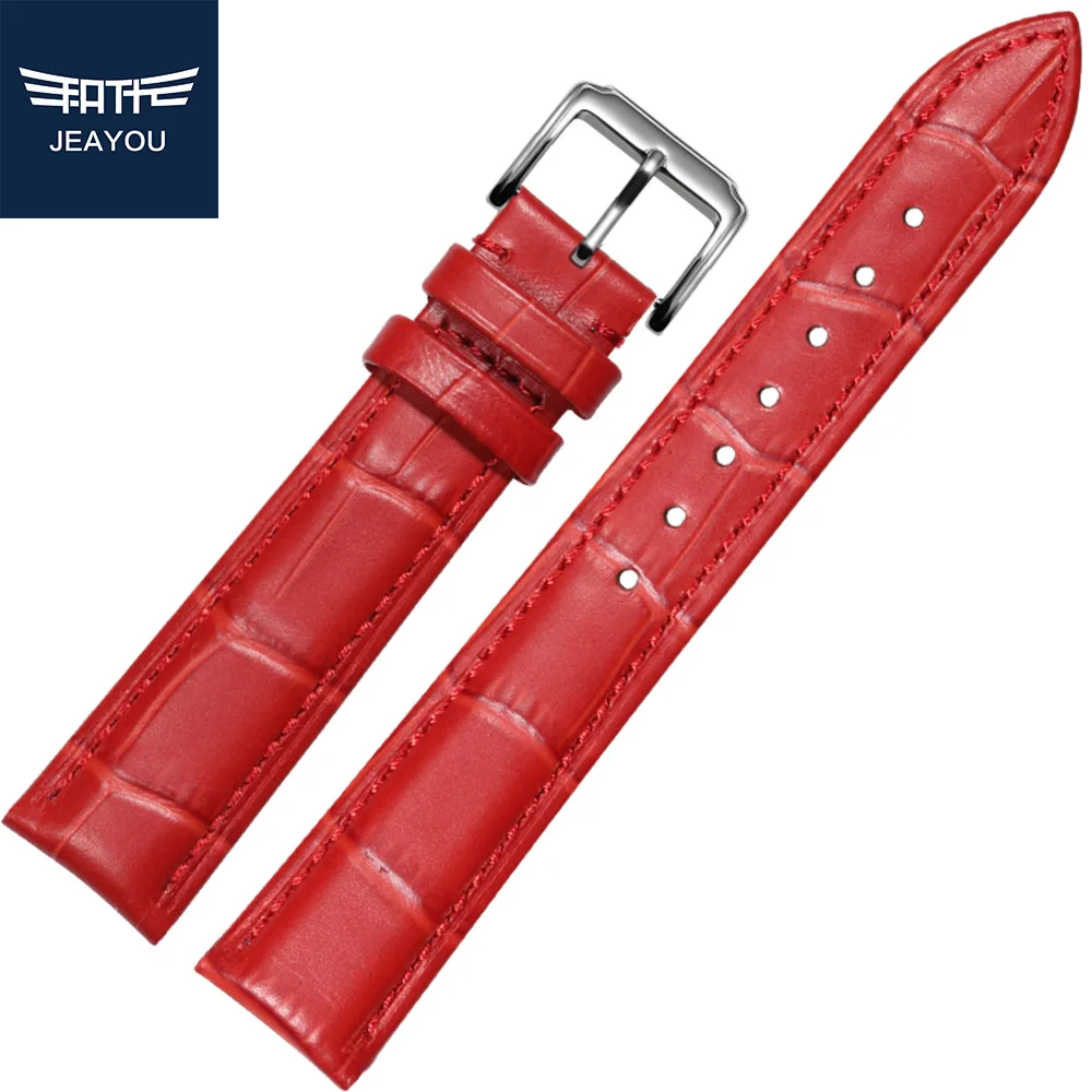 Высококачественный кожаный ремешок JEAYOU для часов Tissot/Casio/Seiko с