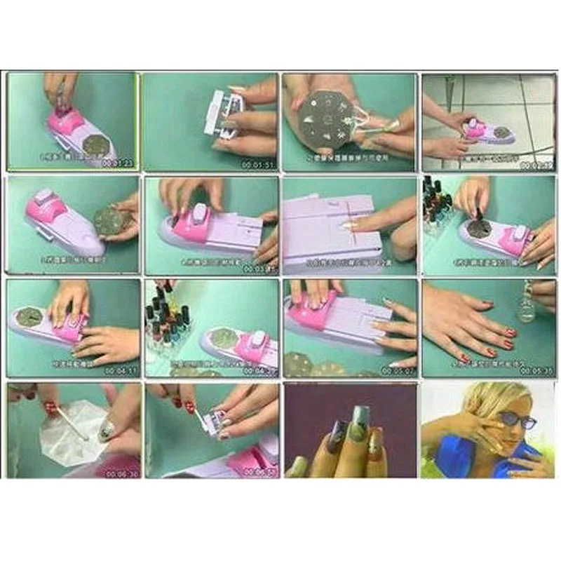 Принтер для ногтей искусство штамповка фотография портативный принтер набор