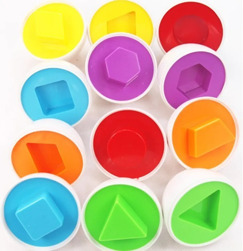 6 шт./компл. Детские яйца обучение по головоломкам Обучающие игрушки 3D смешанные