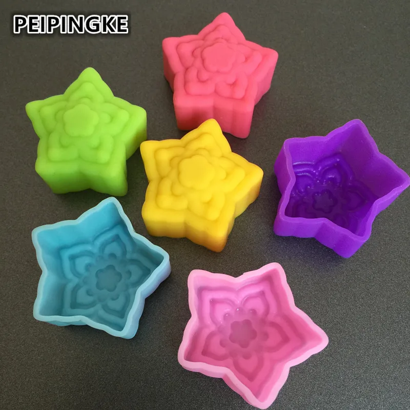 5 шт./лот силиконовая форма для торта 3 см в виде цветка тюльпана шоколада капкейка