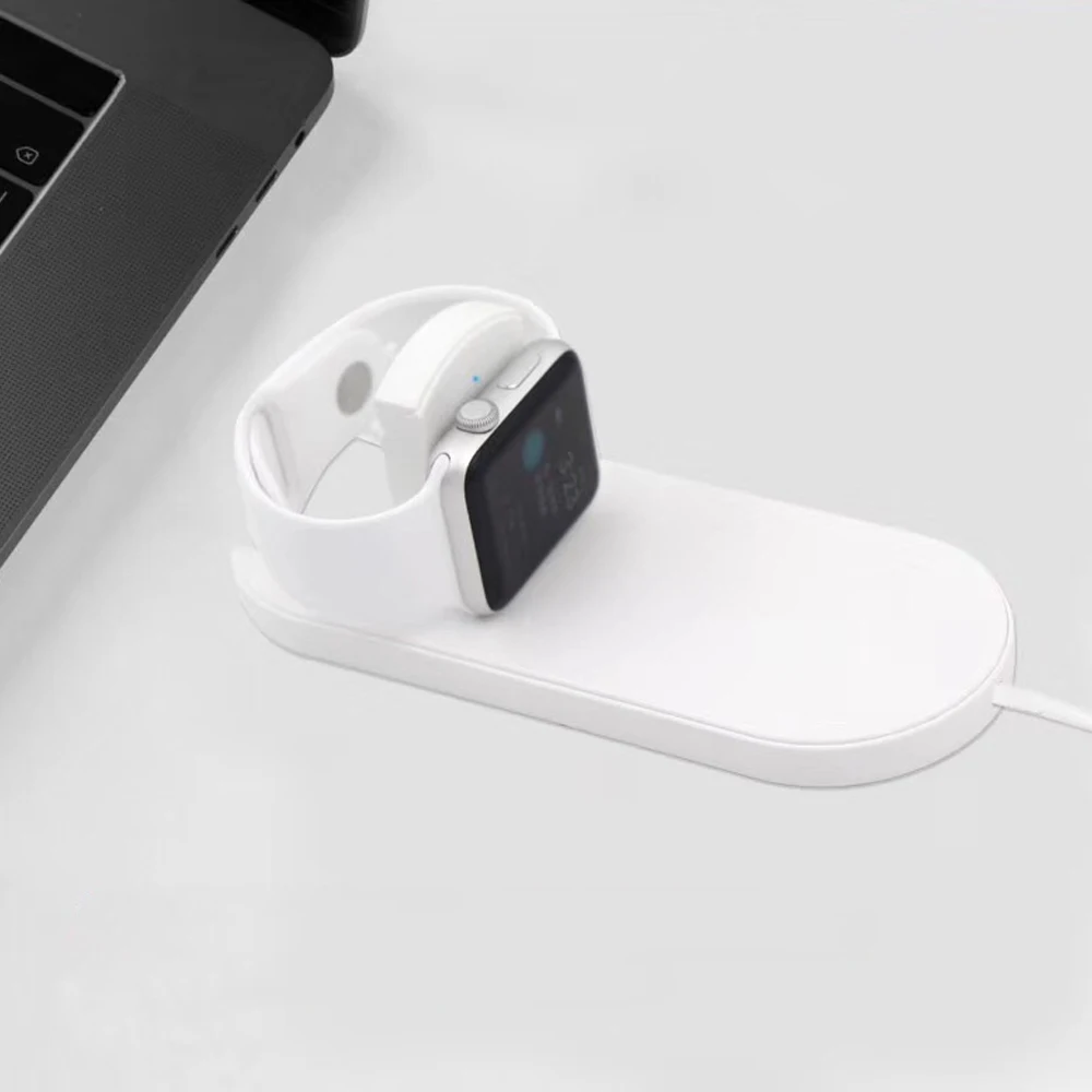 2 в 1 для apple watch/iwatch серии 3/2 QI Беспроводное зарядное устройство Iphone X 8 plus|Ремешки