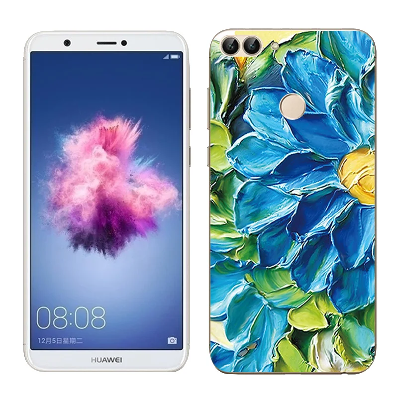 Чехол для смартфона Huawei P раскрашенный маслом 5 65 дюйма мягкий силиконовый чехол