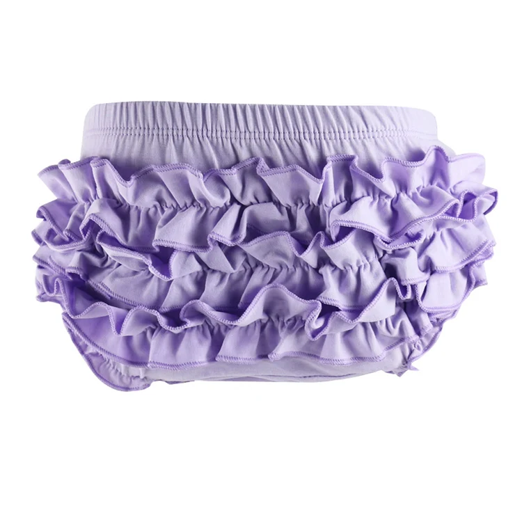 Lavender Хлопковые детские шаровары с оборками детские шаровары для малышей, нижнее белье для маленьких девочек шаровары для маленьких мальчиков и девочек возрастом от 1 года до 4 лет - Цвет: Lavender