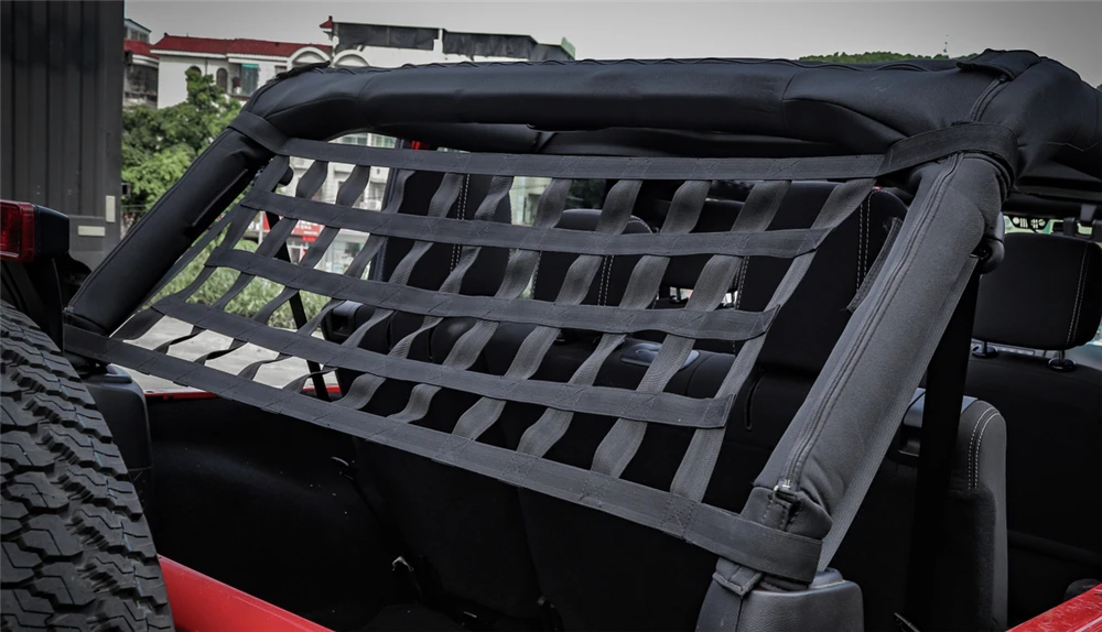 Сетка для хранения верхней крыши автомобиля сетка груза Jeep Wrangler JK YJ TJ JKU JL JT 1987 2018