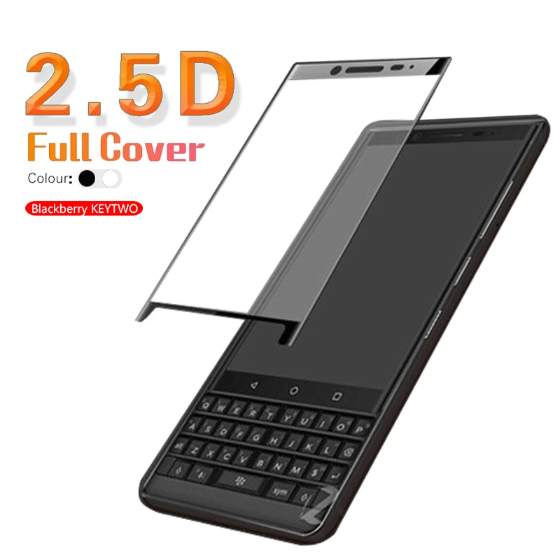 2.5D Arc полное покрытие закаленное стекло пленка для Blackberry KEYTWO защита экрана
