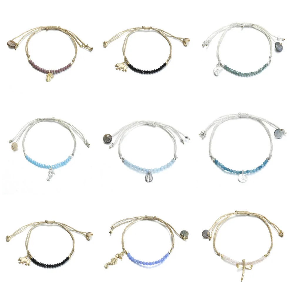 DoreenBeads браслеты дружбы женские подарки ракушка лист морская Лошадь Подвеска в