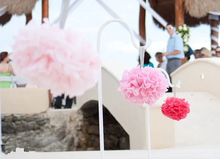 25 см помпоны из бумаги салфеток цветочный шар для свадьбы Вечерние украшения |