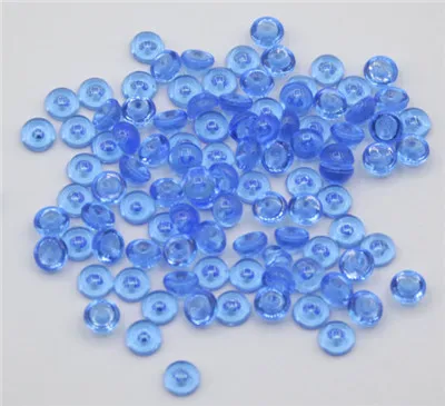 Blue 100 шт./упак. акриловые Пластик шахматы круглый Pawn штук, настольная карточная игра, настольные игры, Запчасти аксессуары для slime игры 8 видов цветов - Цвет: Blue